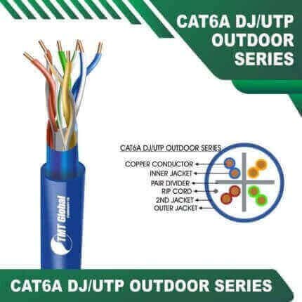 Cat6a 24 twisted pair U-UTP Ethernet Cable 305m