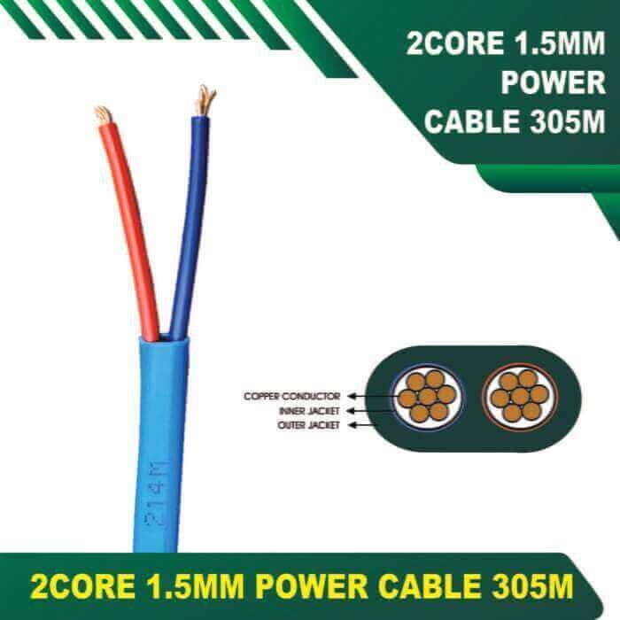 Power ELV Security Alarm Cable 1.5mm 2core 305m