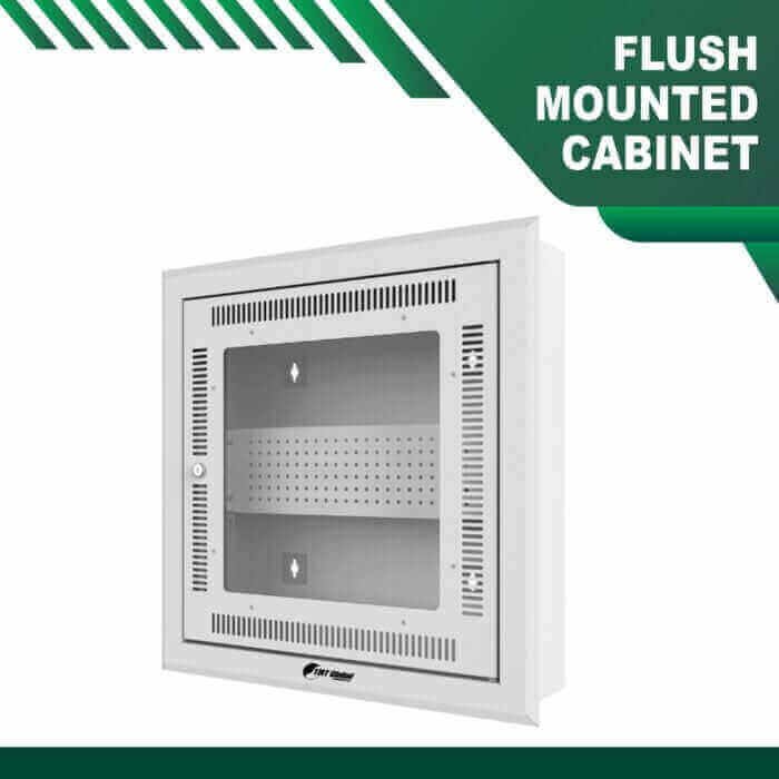 Cabinet ONU Flush Mounted 12U 600x120mm
