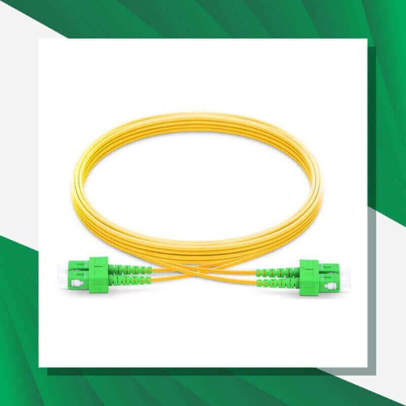 Fiber Optic Patch Cord Single Mode SC-SC-APC Duplex LSZH