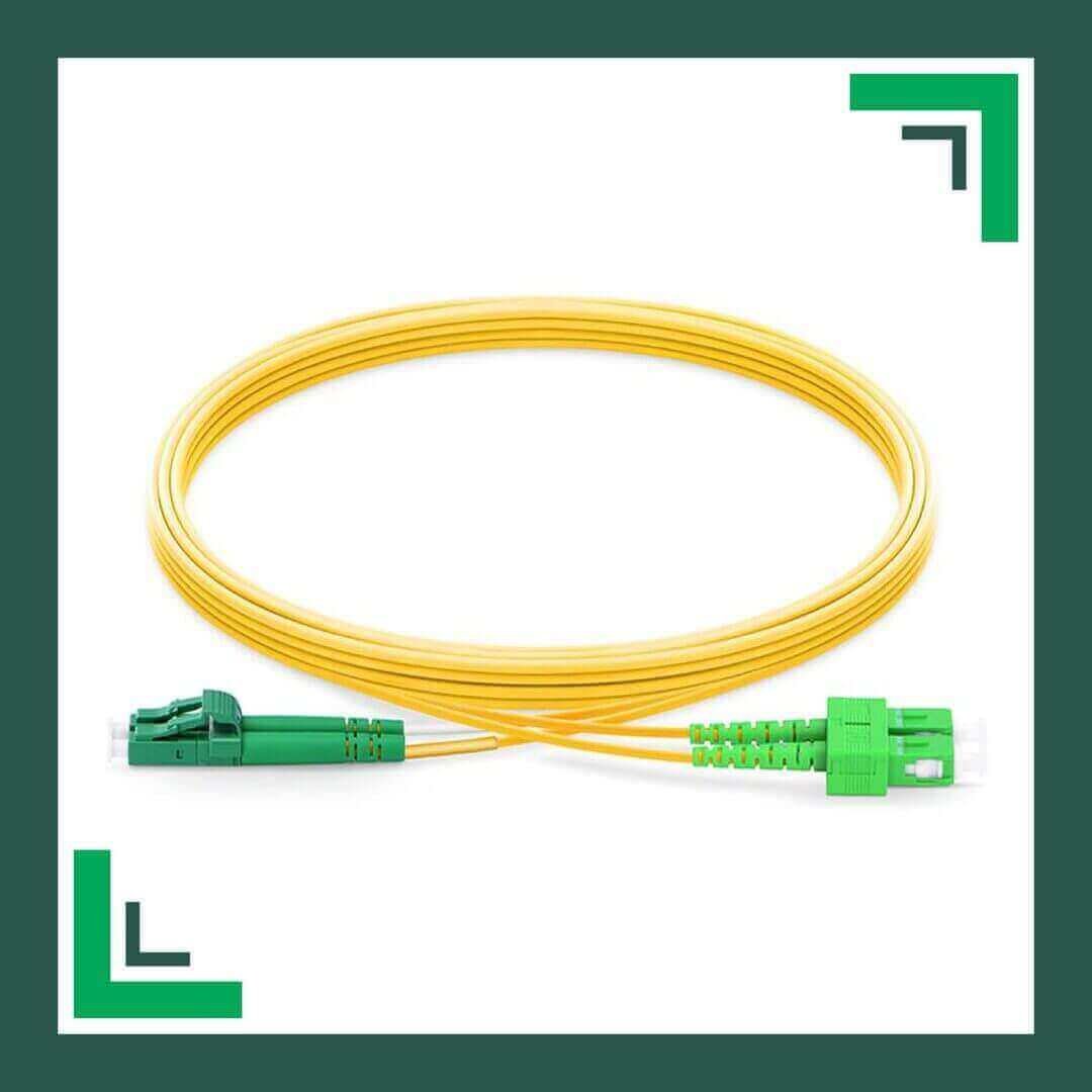 fiber patch cord TMT-D11210Y-1Fiber Optic Patch Cord Single Mode SC-LC-APC Duplex LSZH Fiber Optic Patch Cord Single Mode SC-LC-APC Duplex LSZH