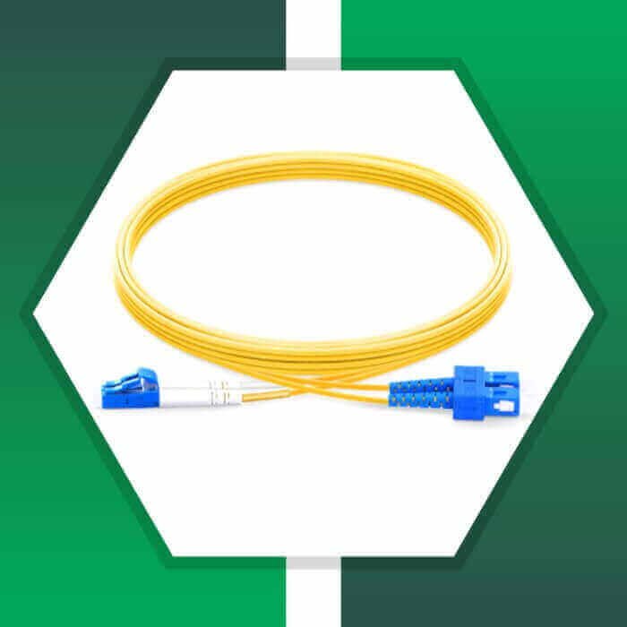 Fiber Optic Patch Cord Single Mode SC-LC-UPC Duplex LSZH