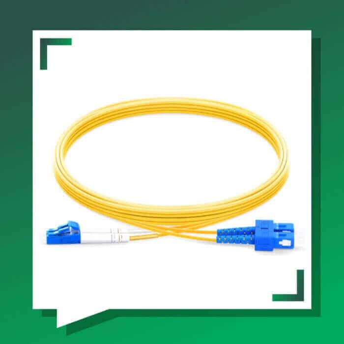 Fiber Optic Patch Cord Single Mode SC-LC-UPC Duplex LSZH