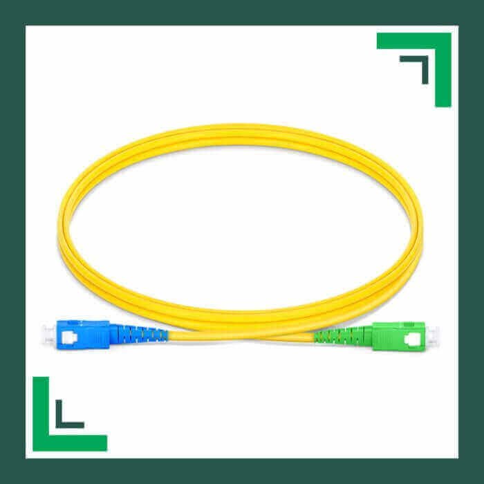 Fiber Optic Patch Cord Single Mode SC-APC-SC-UPC Simplex LSZH