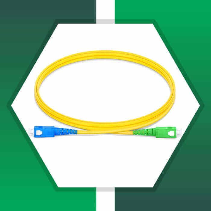Fiber Optic Patch Cord Single Mode SC-APC-SC-UPC Simplex LSZH
