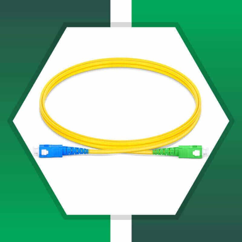 Fiber Optic Patch Cord Single Mode SC-APC-SC-UPC Simplex LSZH