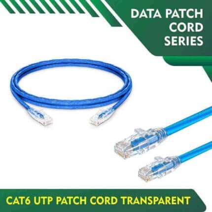90 meter transparent cat6 23 awg utp patch cord 15 meter transparent cat6 23 awg utp patch cord BLUE CAT6