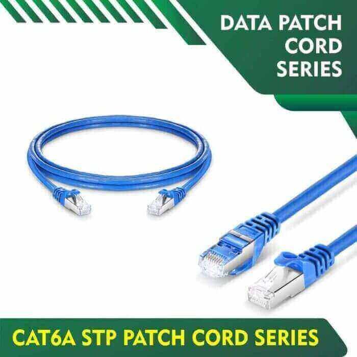 cat6a 23 awg stp data patch cord series 0.15 meter cat6a stp ethernet patch cord 50m