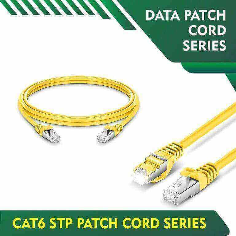 Home 1 bulk patch cables cat6a stp 24 awg network 4m flat patch cables cat6 stp 24awg data patch cord 3m YELLOW