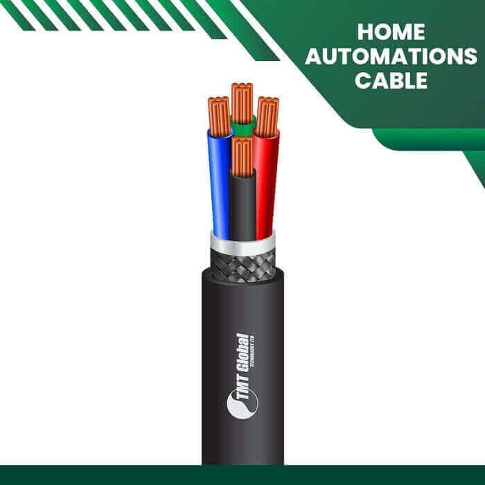 Home Automations Cable 4 core Braided 1.5mm