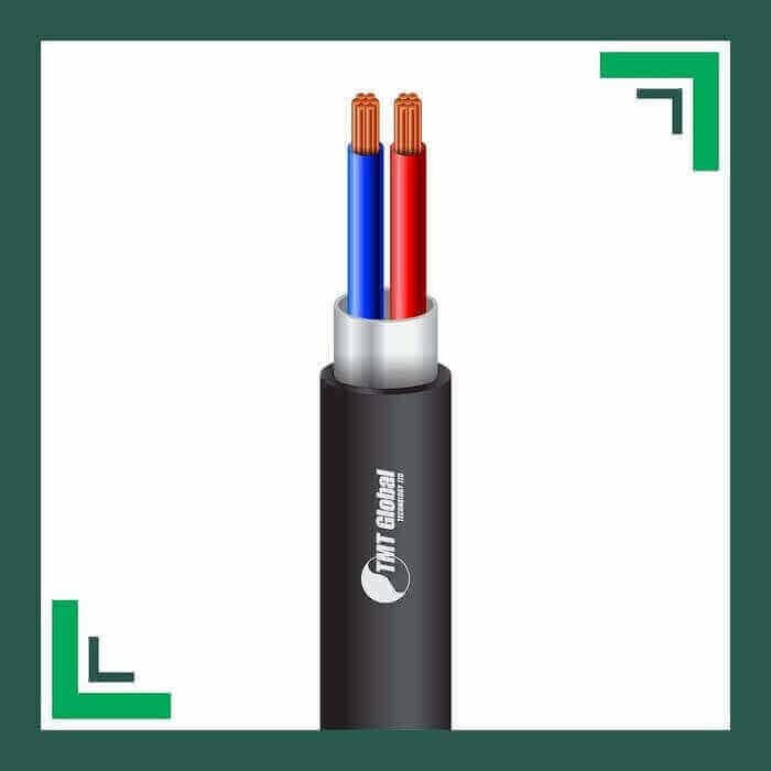 Power cable 2core shielded outdoor 1.5mm TMT-0216CKSRK-PR-2