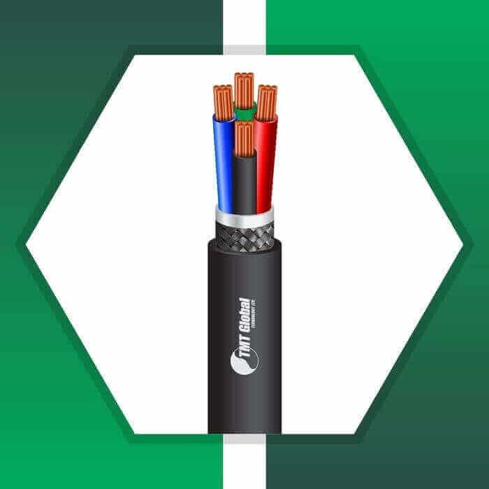 Power cable 4core shielded outdoor 1.5mm TMT-0416CKBRK-PR-3