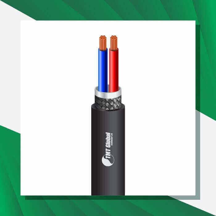 Security cable 2core shielded outdoor 1.5mm TMT-0216CKBRK-ST-5