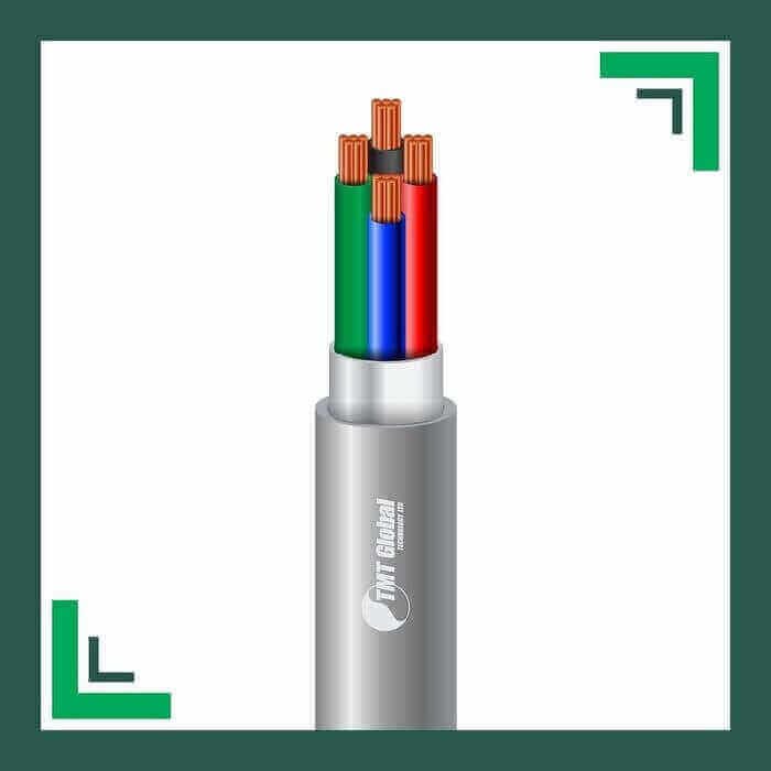 Security cable 4core shielded 1.5mm TMT-0416CPSRG-ST-2