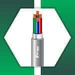 Security cable 4core shielded 1.5mm TMT-0416CPSRG-ST-3