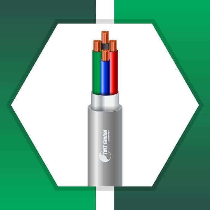 Security cable 4core shielded 1.5mm TMT-0416CPSRG-ST-3