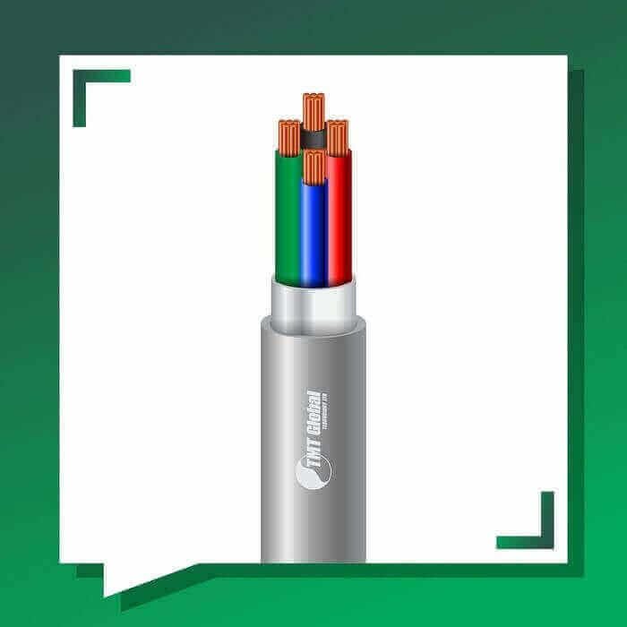 Security cable 4core shielded 1.5mm TMT-0416CPSRG-ST-4