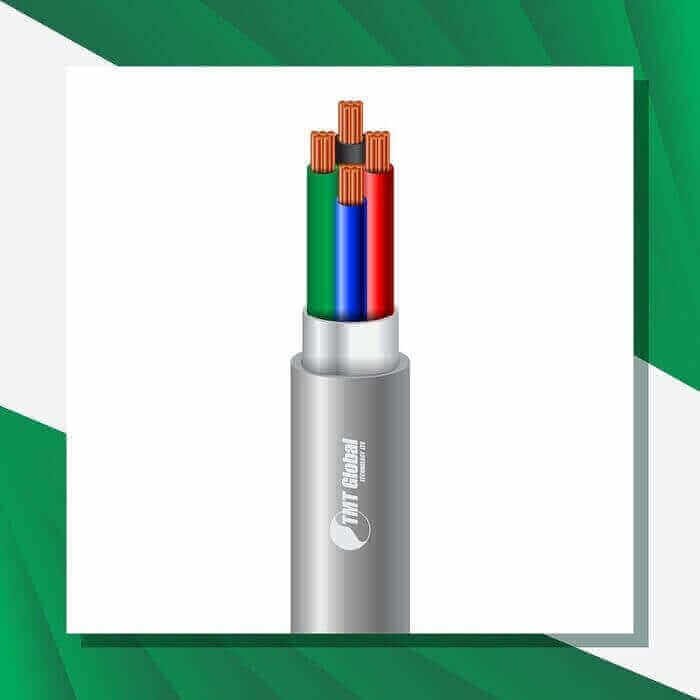 Security cable 4core shielded 1.5mm TMT-0416CPSRG-ST-5