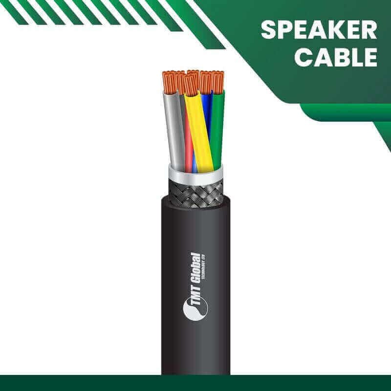 Speaker Cable flat speaker wire 6 core Braided Outd 1.5mm 305m a close-up of a speaker cable Speaker Cable 6core Braided Outd 1.5mm 305m