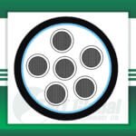 6 core control cable outdoor shielded 10 to 24 awg 305m