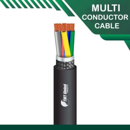 6 core PE braid shielded Multi conductor outdoor cable 16 to 24 awg 305m