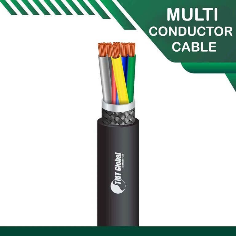 Home 4 6 core PE braid shielded Multi conductor outdoor cable 16 to 24 awg 305m