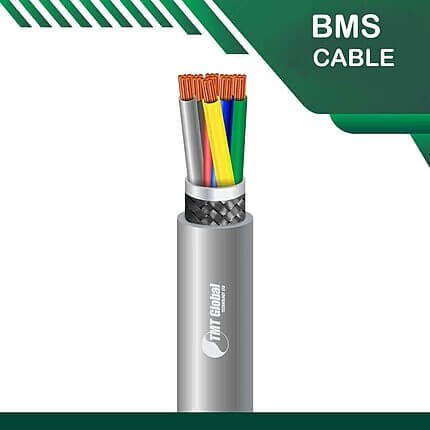 6 core BMS cable braid shielded 16 to 24 awg 305m