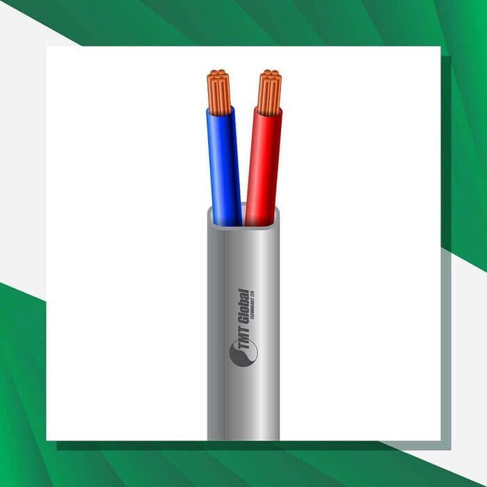 2 core control cable flat pvc 10 to 24 awg 305m