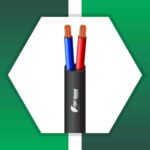2 core control cable flat outdoor 10 to 24 awg 305m