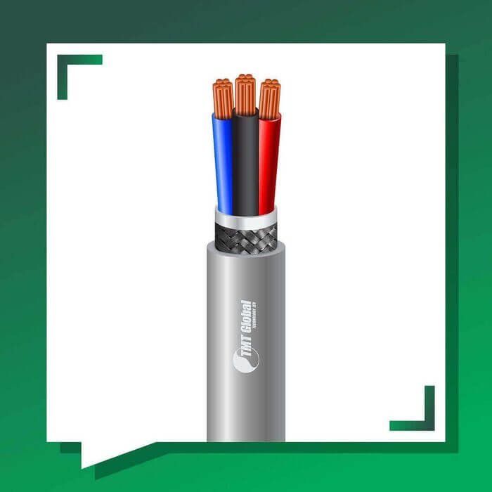3 core Alarm cable braid shielded 16 to 24 awg 305m