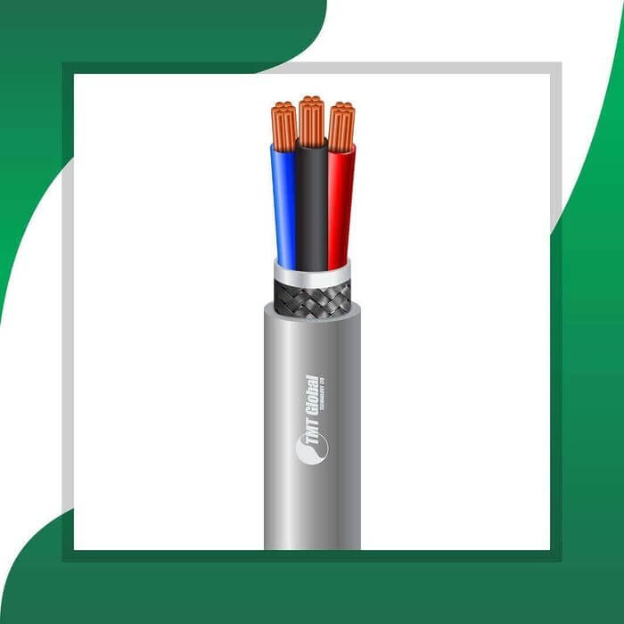 3 core Alarm cable braid shielded 16 to 24 awg 305m