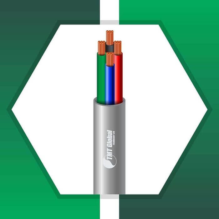 4 core control cable pvc 10 to 24 awg 305m