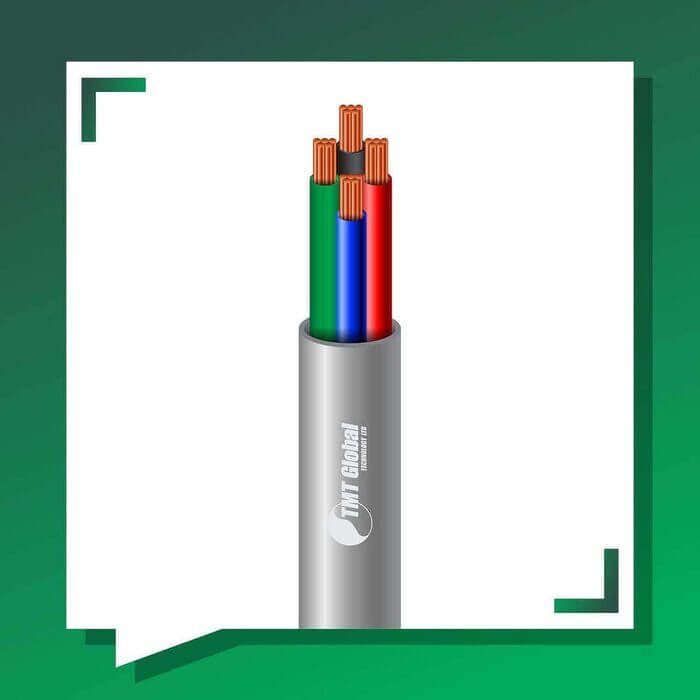 4 core control cable pvc 10 to 24 awg 305m