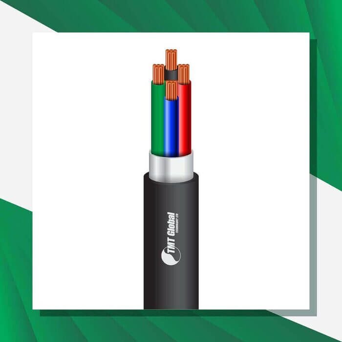 4 core braid shielded PE control cable outdoor 10 to 24 awg