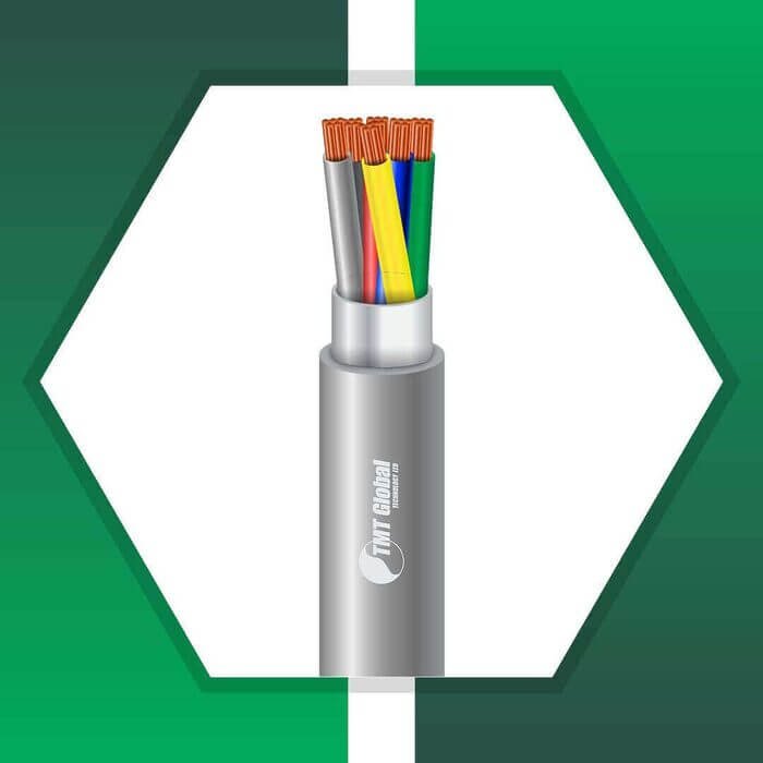 6 core braid shielded control cable 10 to 24 awg 305m