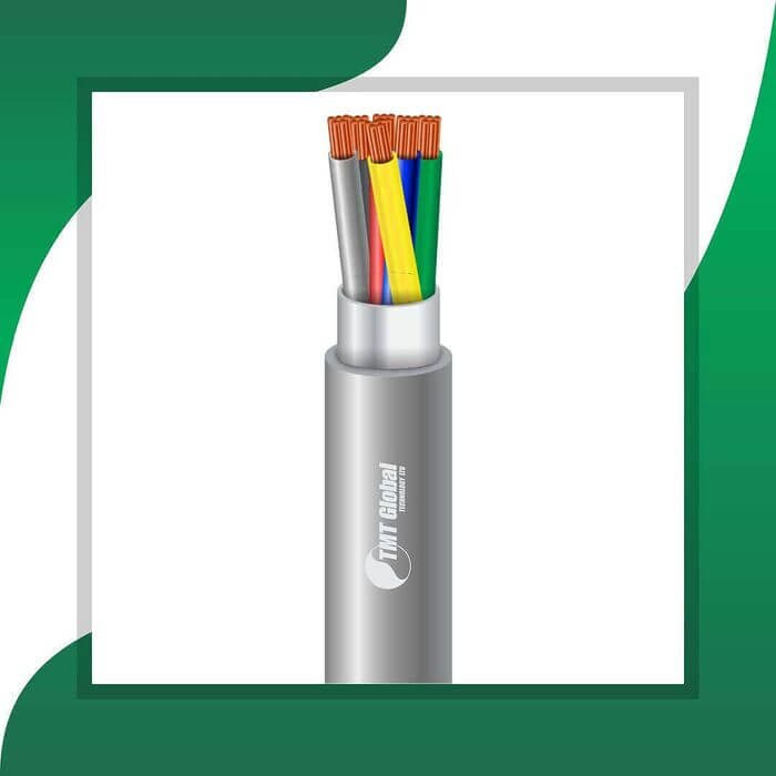 6 core braid shielded control cable 10 to 24 awg 305m