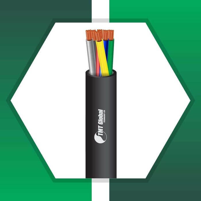 6 core control cable outdoor shielded 10 to 24 awg 305m