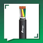 6 core control cable braid PE shielded outdoor 10 to 24 awg
