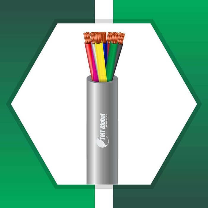 8 core control cable shielded pvc 10 to 24 awg 305m