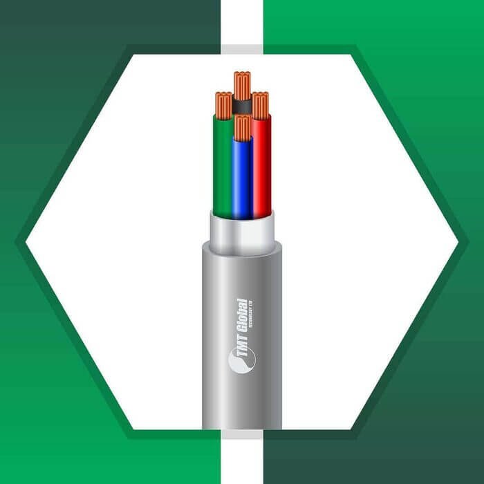 4 core control cable shielded pvc 10 to 24 awg 305m