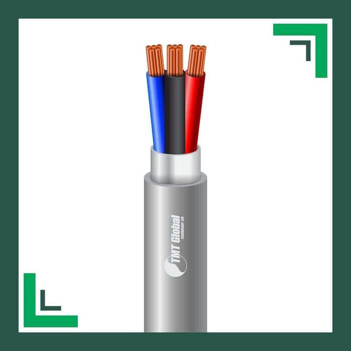 3 core Alarm cable braid shielded 16 to 24 awg 305m