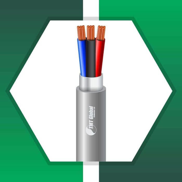 3 core Alarm cable braid shielded 16 to 24 awg 305m