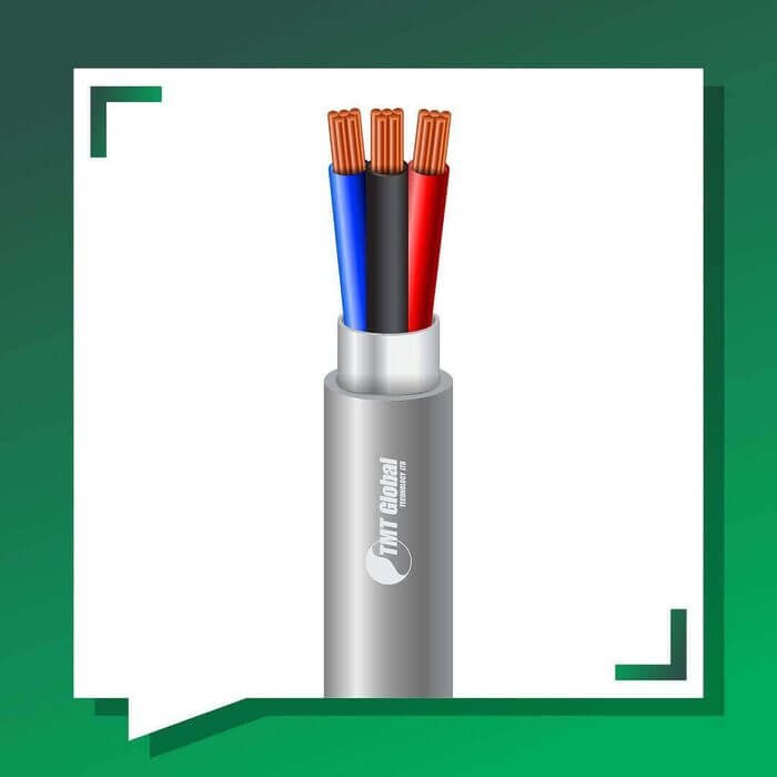 3 core Alarm cable braid shielded 16 to 24 awg 305m