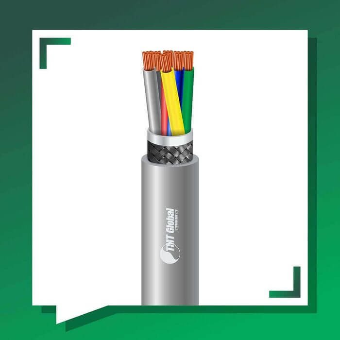 6 core braid shielded control cable 10 to 24 awg 305m