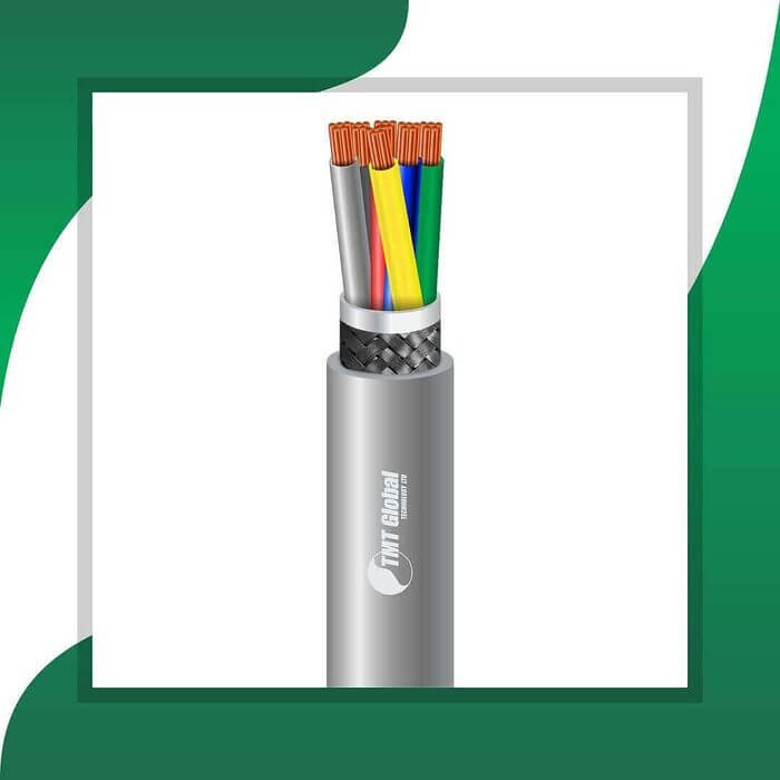 6 core braid shielded control cable 10 to 24 awg 305m