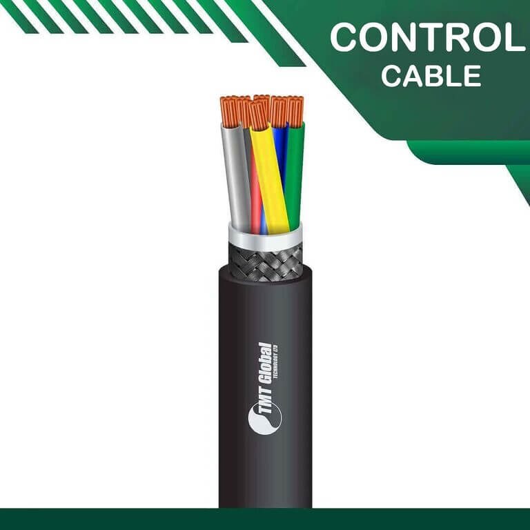 6 core control cable braid PE shielded outdoor 10 to 24 awg 305m