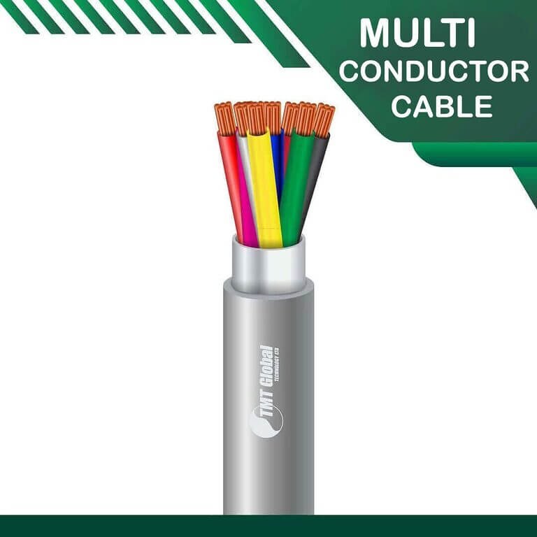 8 core shielded Multi conductor cable 16 to 24 awg 305m