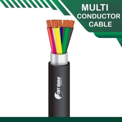 8 core PE shielded Multi conductor outdoor cable 16 to 24 awg 305m