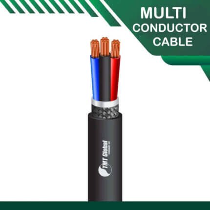 3 core PE braid shielded Multi conductor outdoor cable 16 to 24 awg 305m