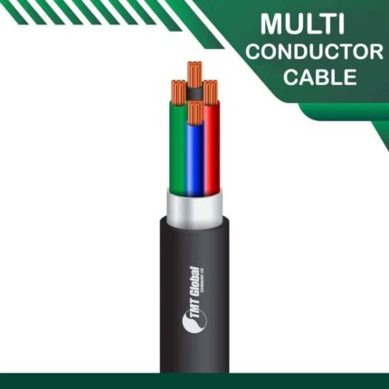 4 core PE shielded Multi conductor outdoor cable 16 to 24 awg 305m
